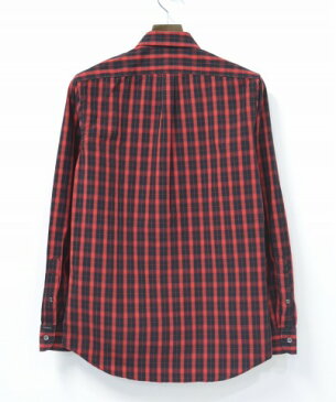 【中古】 DIESEL （ディーゼル） チェックフリルシャツ XS RED
