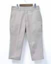 【中古】BEDWIN THE HEARTBREAKERS (ベドウィン ザ ハートブレイカーズ) 8/L DICKIES TC PANTS TRIPSTER 8分丈 ディッキーズ チノワークパンツ GRAY 1 グレー トリップスター 874 CHINO WORK CROPPED クロップド 八分丈