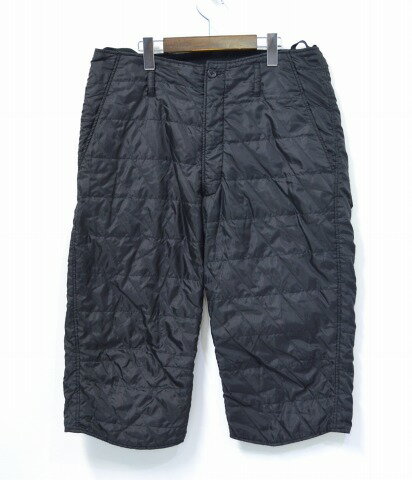 【中古】 ENGINEERED GARMENTS (エンジニアードガーメンツ) Belmont 3/4 Pant - Diamond Quilted ベルモント3/4パンツ ダイアモンドキルテッド BLACK 34 ブラック ダイヤモンド Quilting Pants キルティング Half ハーフ Cropped クロップド 7分丈 中綿入り