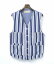 【中古】 BONCOURA (ボンクラ) INDIGO STRIPE VEST インディゴストライプベスト 38 WORK GILET ワークジレ CHAMBRAY シャンブレー