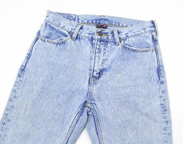 【中古】 X-girl (エックスガール) FLARE DENIM PANTS フレアデニムパンツ 17SS LIGHT INDIGO 1 ライトインディゴ ケミカルウォッシュ SIDE SLIT サイドスリット CUT OFFカットオフ JEANS ジーンズ