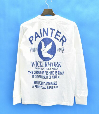 【新品】 BLUE BUCK (ブルーバック) PAINTER L/S TEE ロングスリーブTシャツ S WHITE ホワイト 汚れ加工 日焼け加工 CREW NECK LONG SLEEVES T-SHIRTS クルーネック ロンT 長袖