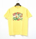 【新品】 STANDARD CALIFORNIA (スタンダードカリフォルニア) NEW BOHEMIA SIGNS FOR SD MISSION T プリント半袖Tシャツ S YELLOW T-SHIRT TEE