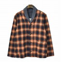 yViz ink iCNj Iu`FbN V[J[ J[fBK OMBRE CHECK CARDIGAN RED M