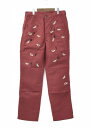  Nothing Special （ナッシングスペシャル） Music Embroid Pants ミュージックエンブロイドパンツ WINE RED M 刺繍 音符 楽器 音楽　イージー リラックス