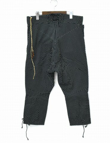 【新品】 LEROY （リロイ） Napoleon Style Sariel Pants black 1 ナポレオンスタイル サルエルコーデュロイパンツ ナポレオンパンツ　ドット