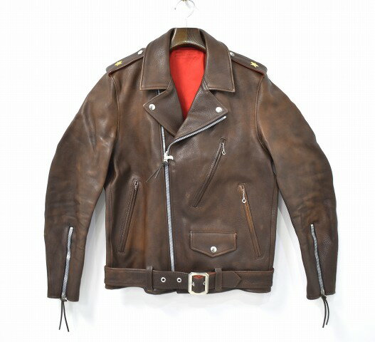 【新品】 FAR EASTERN ENTHUSIAST (ファー イースタン エンスージアスト) "ROWDY" DUBBLE RIDERS JACKET ダブルライダースジャケット S BROWN FE1602-JK03 F.E.E レザー LEATHRT ブルゾン FEE おしゃれ バイカー アメカジ ストリート 定番 名作