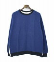 【中古】 SEDATE (セデート) SWITCHING C/N SWEAT スイッチングクルーネックスウェット L NAVY×WHITE シャツ切り替え 長袖 MACKDADDY マックダディー カットソー
