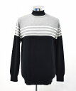 yÁz uniform experiment (jtH[GNXyg) BORDER PANEL CREW NECK KNIT {[_[plN[lbNjbg 4 GREY~BLACK UE-160096 Z[^[  ؂ւ