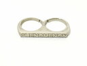 【中古】 PHENOMENON (フェノメノン) 2連ロゴリング FREE SILVER LOGO RING 指輪