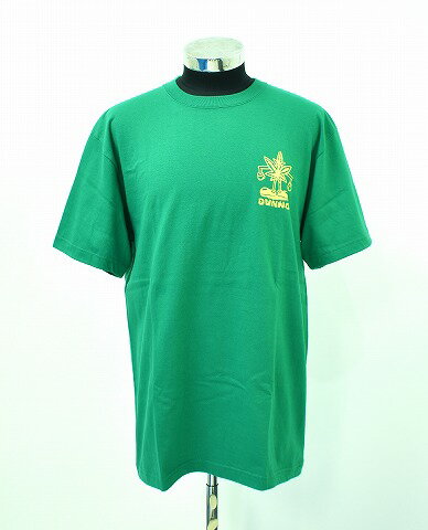 【新品】 Dunno (ダノウ）PWAERETDY S/S TEE プリントTシャツ 半袖クルーネック GREEN M プリント ロゴ