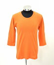 【新品】 JUN HASHIMOTO （ジュンハシモト） FRAISE DEEP NECK CREW 3/4 TEE ディープネック7分袖カットソー Tシャツ ORANGE 3 JUNHASHIMOTO JHJ-FDQ-GFC02 JHJ ジュンハシモトジャージ