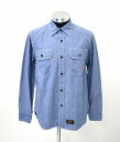 yÁz WTAPS (_u^bvX) CELL LS / SHIRTS. COTTON. CHAMBRAY RbgVu[[NVc 2 INDIGO WORK 