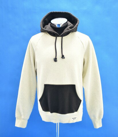 【中古】 WACKO MARIA (ワコマリア) TWO-TONE WASHED HEAVY WEIGHT PULLOVER HOODED SWEAT SHIRT (TYPE-1) ツートーンウォッシュドヘビーウエイトプルオーバーフーデッドスウェットシャツ M GREY-BLACK PARKA パーカー フーディー 2トーン MADE IN JAPAN 日本製