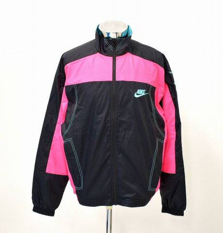  NIKE (ナイキ) NRG CU VINTAGE PATCHWORK TRACK JACKET NRG CU ヴィンテージ パッチワーク トラック ジャケット S BLACK/HYPER PINK/HYPER JADE CD6132-011 NYLON JACKET ナイロンジャケット ウインドブレーカー atmos Exclusive アトモス限定 ジャージ ブルゾン