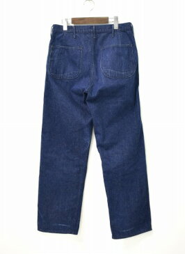 【中古】 orslow (オアスロウ) US NAVY DENIM UTILITY PANTS USネイビーデニムユーティリティーパンツ S INDIGO ベイカーパンツ デニムパンツ MADE IN JAPAN 日本製