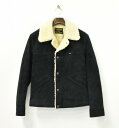 【中古】 COOTIE (クーティー) Suede Cattleman Jacket スエードキャトルマンジャケット S BLACK CTE-14A221 スエードランチジャケット BOA ボア カウハイド 牛革 MADE IN JAPAN 日本製 ブルゾン アウター おしゃれ レザー