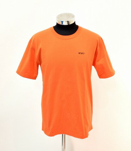 【中古】 WTAPS (ダブルタップス) WUT TEE プリントTシャツ 2 ORANGE 182PCDT-ST08S ロゴ 半袖 クルーネック URBAN TERRITORY MADE IN JAPAN 日本製