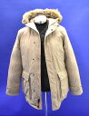 【美中古】 Brooks Brothers （ブルックスブラザーズ）DOWN COAT COYOTE FUR ダウンコート コヨーテファー Beige S フード Hoodie フーディー JACKET ジャケット ファー付き アウトドア ブルゾン アメトラ トラッド PROSPORTS ARCTIC PARKA アークティックパーカ 【中古】