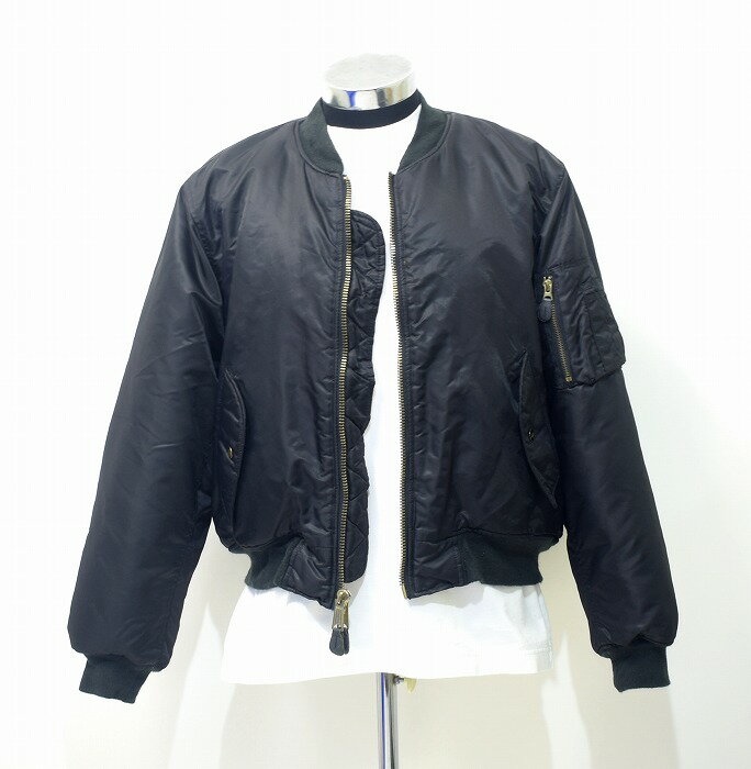 【中古】FOX OUTDOOR PRODUCTS (フォックス アウトドア プロダクツ ) MA-1 Flight Jacket MIL-J0792 USAF エムエーワン フライト ジャケット ブルゾン ボンバー リバーシブル FLYER'S MEN'S INTERMEDIATE アメリカ空軍 U.S. AIR FORCE ミリタリー ARMY アーミー ジャンパー