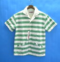 yViz BAD QUENTIN iobhNGeBj BEACH SHIRTS r[`Vc I[vJ[Vc GREEN~WHITE S