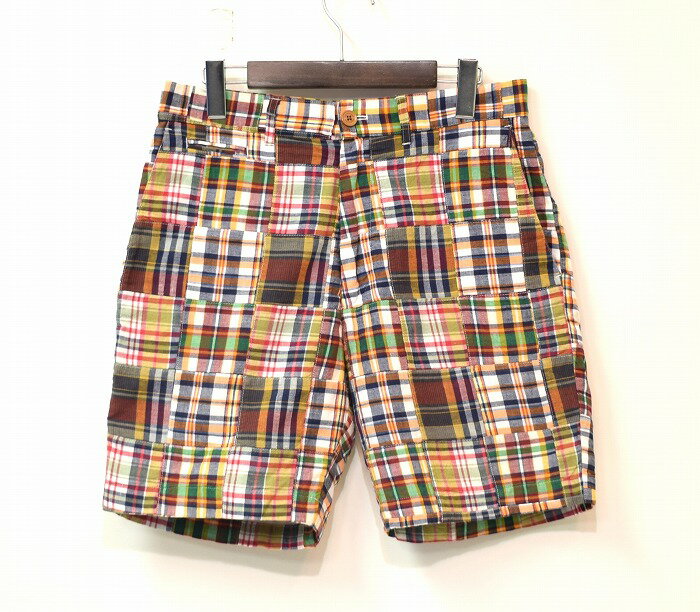 【中古】MACKINTOSH PHILOSOPHY（マッキントッシュフィロソフィー）Patchwork Madras Check Shorts マドラスチェック パッチワークショーツ 総柄 M MULTI ショーツパンツ ハーフ 短パン トラッド アメトラ コンサバ アメカジ IVY ストリート Pants MULTI アイビー Cotton