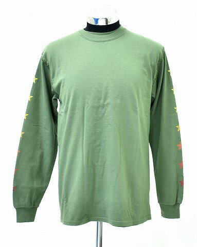 【新品】 OVERDESIGN （オーバーデザイン）DOUBLE L/S “SUNSET STAR”ダブル長袖Tシャツ ロンTEE カットソー ロングT-SHIRT LIGHT OLIVE M MADE IN JAPAN