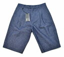 yViz1205 iTwelve O FiveATwelve Zero FiveAh[fB`E[E`NG C`j[[S[j Denim Classic Pleat Front Short@ Dark Indigo fjNVbN v[c tg V[c 12/05 ^bN V[gpc n[tpc@MADE IN ITALY@XS