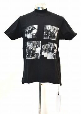 【新品】HURRAY HURRAY （フレイフレイ）Photo Print T-Shirt Passage of Time フォトプリントTシャツ パッセージオブタイム クルーネック BLACK 1　半袖TEE　MADE IN JAPAN