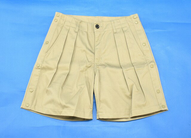 【新品】HABANOS （ハバノス）B.B WIDE CHINO SHORT バスケットボール ワイドチノショーツ プリーツチノパン タック ハーフパンツ ショートパンツ 短パン BEIGE PANTS L　HBNS