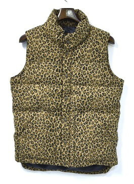 【新品】 BACKBONE (バックボーン) COTTON TWILL DOWN VEST LEOPARD コットンツイルダウンベスト レオパード ヒョウ柄 M MADE IN JAPAN