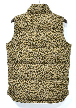 【新品】 BACKBONE (バックボーン) COTTON TWILL DOWN VEST LEOPARD コットンツイルダウンベスト レオパード ヒョウ柄 M MADE IN JAPAN