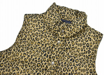 【新品】 BACKBONE (バックボーン) COTTON TWILL DOWN VEST LEOPARD コットンツイルダウンベスト レオパード ヒョウ柄 M MADE IN JAPAN