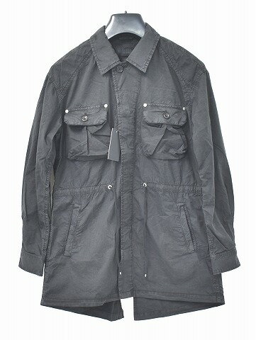 【新品】 BACK BONE (バックボーン) LIGHT WEIGHT COTTON TWILL OBJECT DYED SHIRT-COAT ライトウエイトコットンツイルオブジェクトダイシャツコート ミリタリー BB17SS-CO11 BLACK MADE IN JAPAN モッズコート L BACKBONE