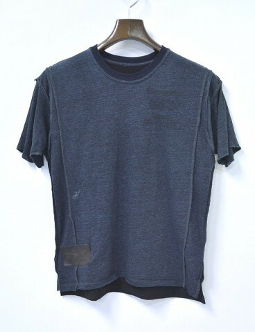 【新品同様】 IrregulaR by ZIP STEVENSON （イレギュラー バイ ジップスティーブンソン） REMAKE S/S TEE リメイクTシャツ T-SHIRT S GREY アメリカ製　BOSTON COLLEGE ボストン大学