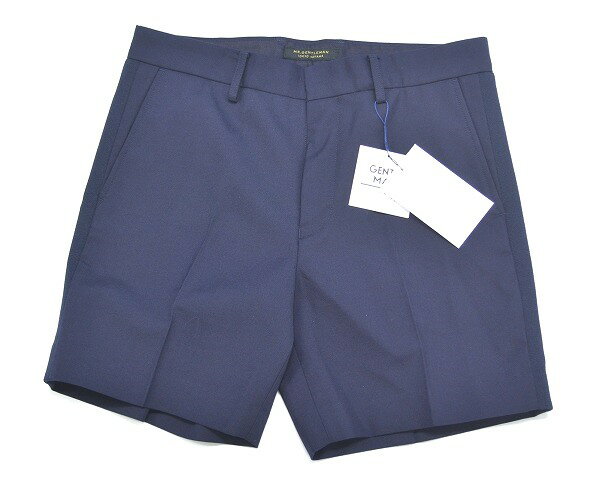  Mr.GENTLEMAN (ミスタージェントルマン) SIDE RIB CHINO SHORTS サイドリブショーツ ショートパンツ ハーフパンツ 短パン NAVY L　側章 ライン入り　MISTERGENTLEMAN