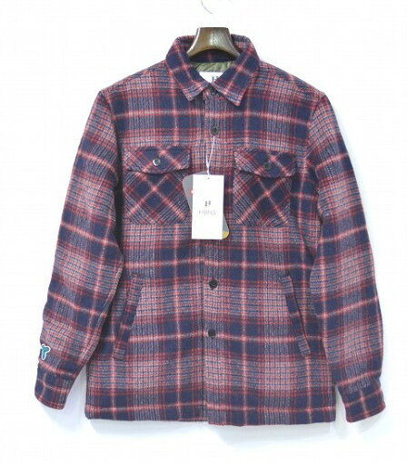 【新品】HABANOS (ハバノス) WOOL SHIRT JACKET ウールシャツジャケット TCF限定 NAVY 中綿キルトジャケット THE CONTEMPORARY FIX限定 PRIMALOFT プリマロフト HBNS S チェック コーチ ブルゾン ストリート アウター