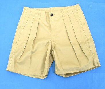 【新品】HABANOS （ハバノス）B.B WIDE CHINO SHORT バスケットボール ワイドチノショーツ プリーツチノパン タック ハーフパンツ ショートパンツ 短パン BEIGE PANTS XL　HBNS