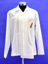 【新品同様】 PORTVEL (ポートヴェル) MOTIF WORK SHIRT モチーフワークシャツ MADE IN JAPAN WHITE 2 NULABE...