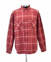 yVilz COOTIE iN[eB[jCTE-19A404 Ombre Check Work Shirt Iu`FbN[NVc `FbNlVc  RED LARGE MADE IN JAPAN@yÁz