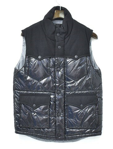 【新品同様】 n(n) BY NUMBER (N)INE (エヌエヌ バイ ナンバーナイン) ウエスタンヨーク ベスト VEST BLACK 2 NUMBERNINE 【中古】おしゃれ