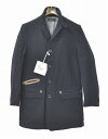 【新品】 Far Eastern Enthusiast （ファー イースタン エンスージアスト）THE DELIVERY MAN Chin Lapel Coat ラペルドコート チェスターフィールドコート ワークコート BLACK 34 ザデリバリーマンコート ロストヒルズ