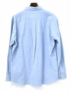 【新品同様】【訳あり】 Mr.GENTLEMAN (ミスタージェントルマン) DUNGAREE L/S SHIRTS ダンガリーシャツ 長袖シャンブレーシャツ ボタンダウンシャツ B.D SHIRT 15SS-SH05 ICE BLUE XL