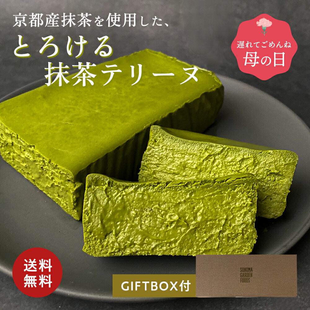 クリームチーズケーキ 母の日 遅れてごめんね 抹茶テリーヌ チーズテリーヌ 抹茶味 [約371g]冷凍 ケーキ 送料無料 抹茶ケーキ 抹茶 スイーツ 3000円 なめらか とろける 口溶け ギフト プレゼント 内祝い お返し お返し 誕生日 濃厚 クリスマス ギフト箱 熨斗