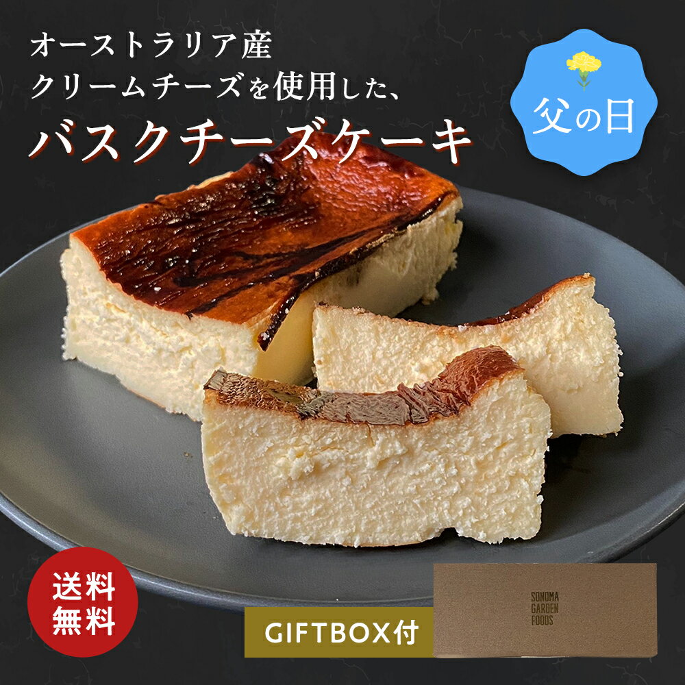 クリームチーズケーキ 父の日 バスクチーズケーキ プレーン[約393g] 冷凍 チーズケーキ 冷凍便 送料無料 誕生日 人気 お礼 ギフト プレゼント 3000円 2000円 お取り寄せ 洋菓子 内祝い お返し お礼 濃厚 贈り物 お菓子 定番 スイーツ ケーキ ギフト箱 熨斗