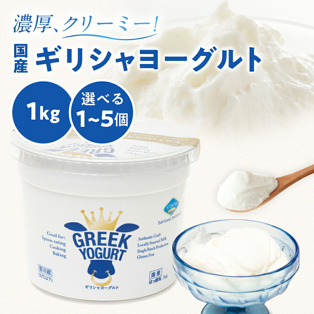 【コストコで大人気！】楽天ランキング1位獲得 ギリシャヨーグルト（グリークヨーグルト） [1kg×1個]ア..