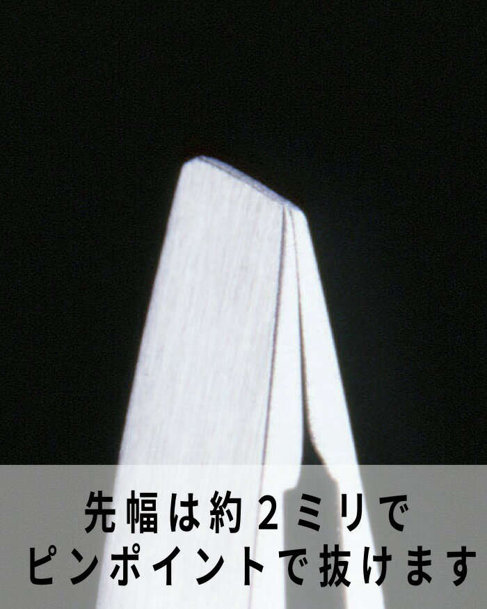 匠の技 ステンレス製　高級毛抜き（先斜め）