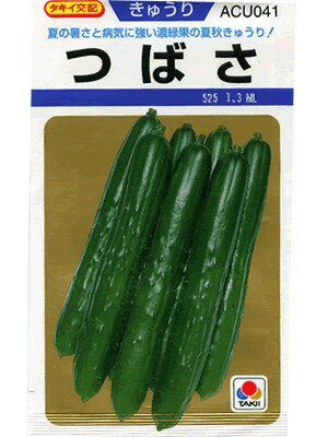 キュウリ種　タキイ交配　つばさ　タキイ種苗のキュウリ品種です。　種のことならお任せグリーンデポ