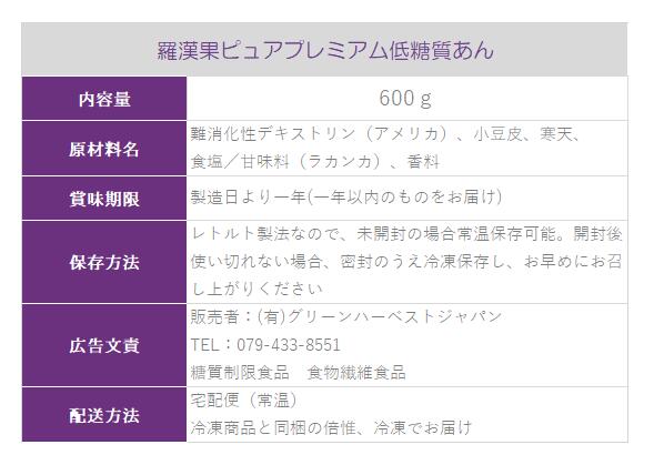 低糖質 あん 羅漢果ピュアプレミアム低糖質あん600g あんこ 糖質制限 餡 こしあん こし餡 糖質オフ 和菓子 小豆 砂糖不使用 人工甘味料不使用 合成甘味料不使用 ノンシュガー お菓子 たい焼き どら焼き 水ようかん　低糖質材料 3