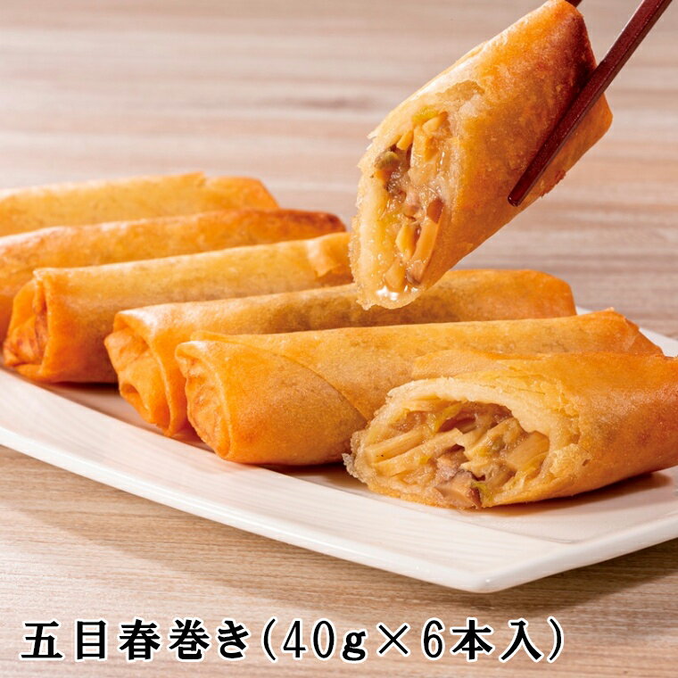 五目春巻 6本セット 中華 ギフト 中華料理 中華食材 中国料理 中華惣菜 中華セット お取り寄せグルメ 飲茶 点心 セッ…